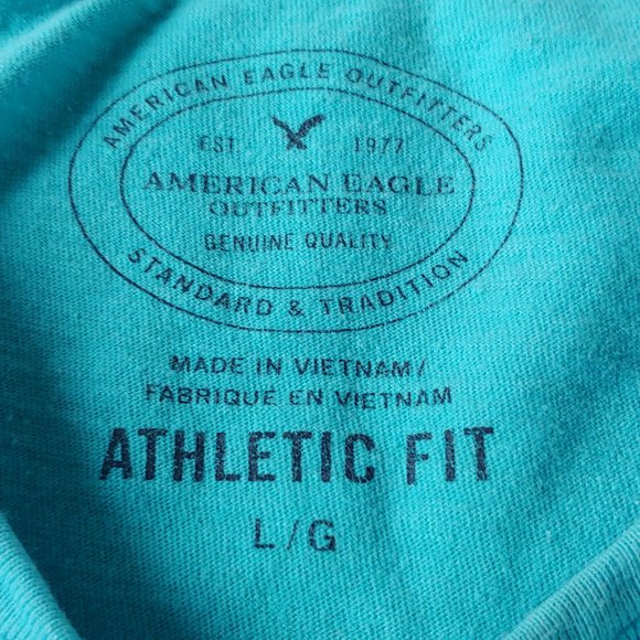 GENTLY USED, VINTAGE LOOK, AMERICAN EAGLE TEE SHIRT, LARGE!!! - Picture 3 of 3